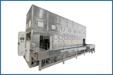 Multi-stage industrial parts cleaning equipment ensuring spotless and residue-free components.