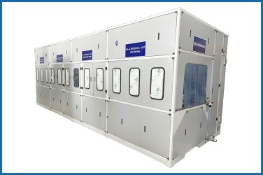 Automated component cleaning machine ensuring spotless parts for manufacturing.