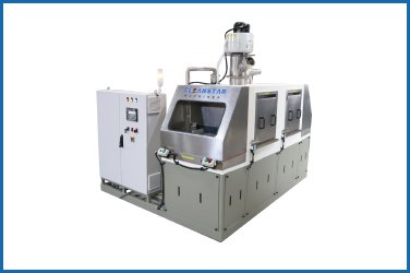 Robust component cleaning machine designed for high-volume industrial cleaning.