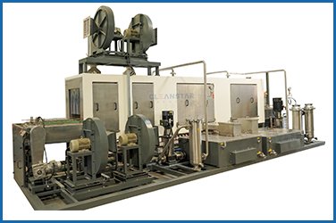 conveyor type ahu filter cleaning machine