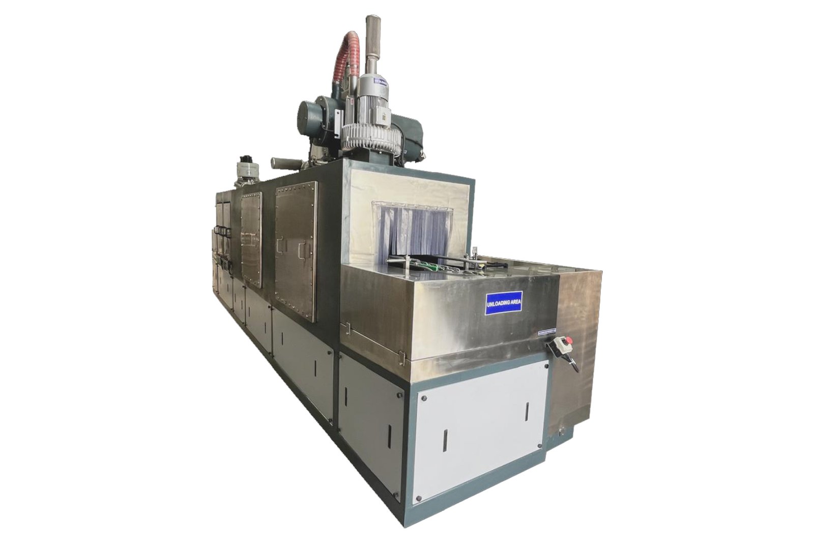 conveyorised bin cleaning machine