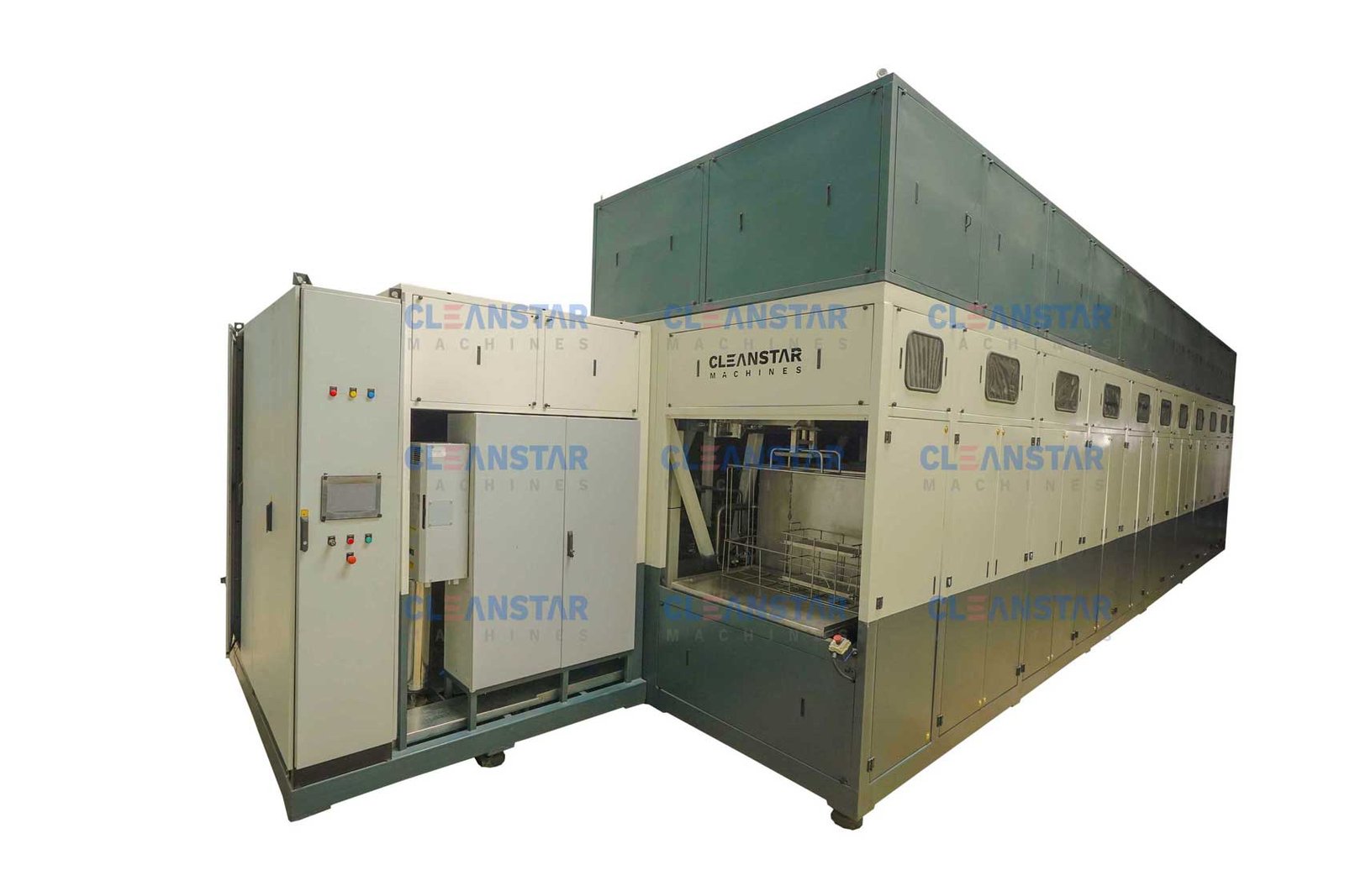 Heavy-duty industrial parts cleaning equipment for large-scale production units.
