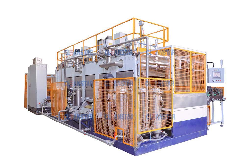 component cleaning machine with return conveyor