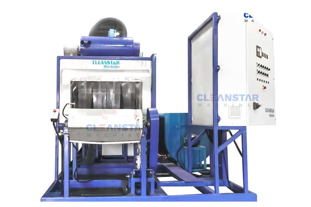 front view of conveyor parts washer